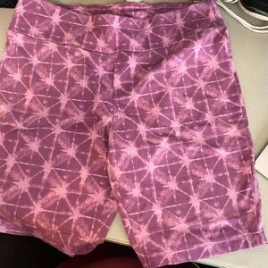 Terra & Sky Lavender Tie-Dye Shorts Size 0X- 14W